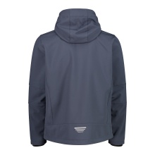 CMP Softshell Jacket (windproof, water-repellent) with hood titanium grey/anthracite Men